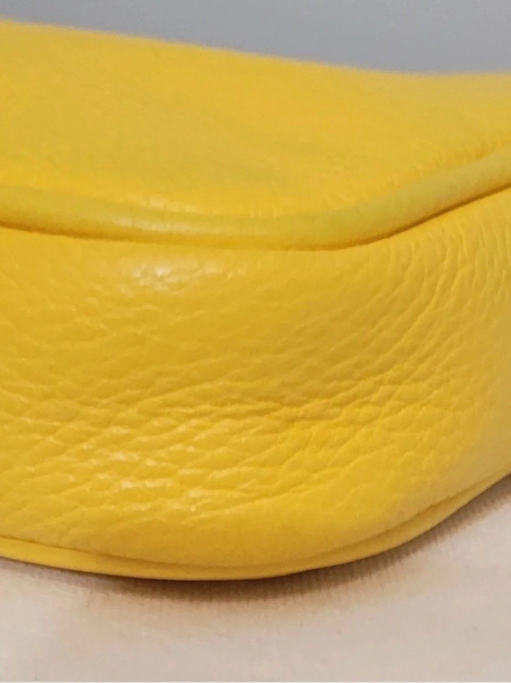Michael Kors Yellow Pebbled Leather Crossbody Bag with Built In Wallet